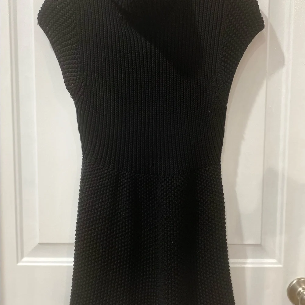 Vintage Moda Black Cowl Neck Sweater mini grunge top - dress
